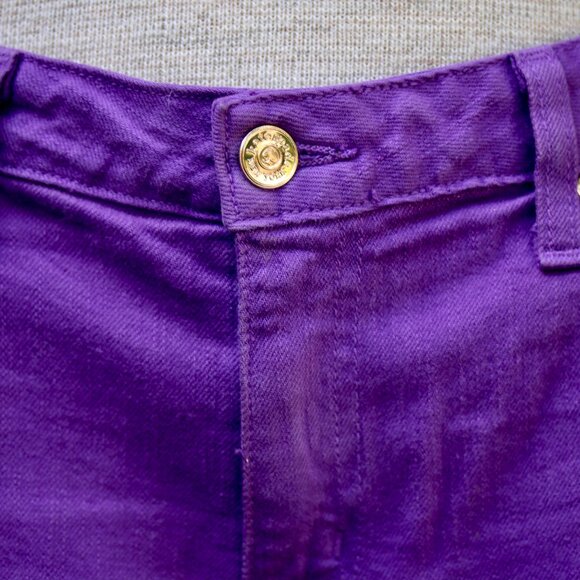 KATE SPADE New York Jeans 29 BROOME STREET PURPLE violet SKINNY Ankle denim pant - Picture 8 of 15